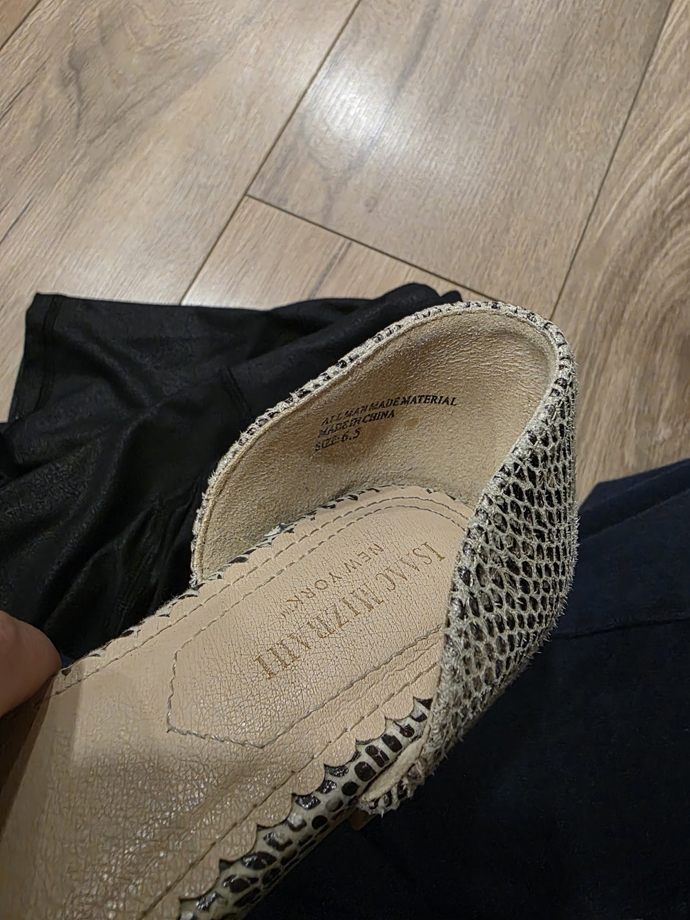 Isaac Mizrahi Snake-Print Flats - Picture 2 of 4